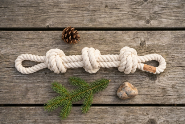 Corde Tressée XXL 3 Nœuds — Indestructible