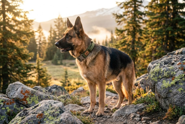 Collier Tactique K9 à Poignée — Boucle Cobra Acier