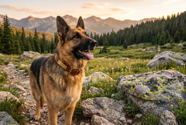 Collier Cuir Pleine Fleur Gravé — Son Nom à Vie
