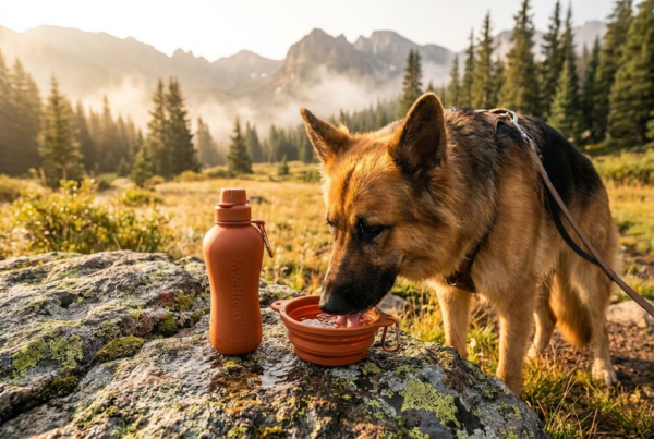 Gourde Nomade + Bol Intégré 500ml — Silicone