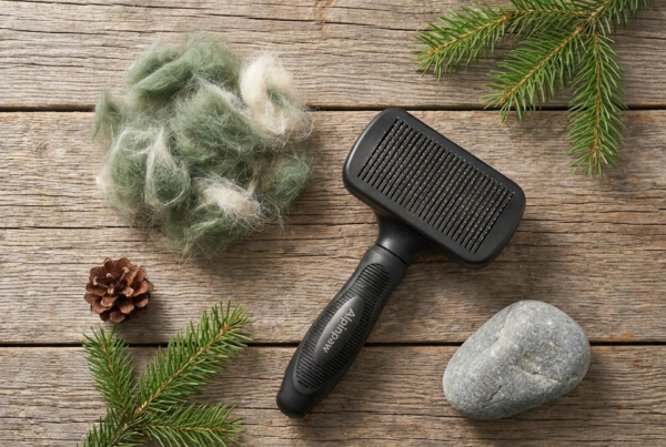 Brosse Auto-Nettoyante — Élimine Sous-Poil