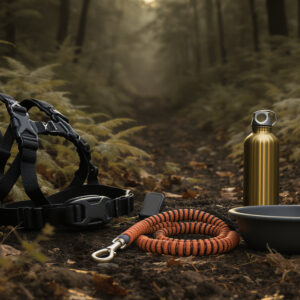 Pack Canicross Starter — Harnais X-back + ligne bungee + gourde