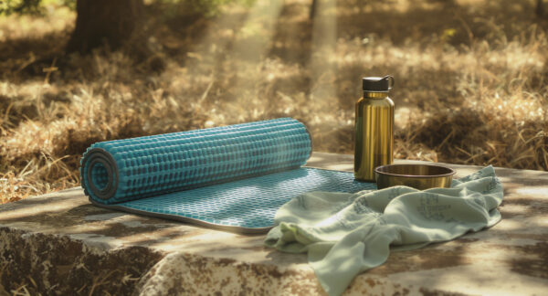 Pack Été Grand Chien — Tapis gel + bandana + gourde