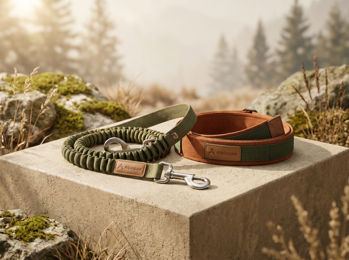 Laisse cuir multi-positions pour chien actif