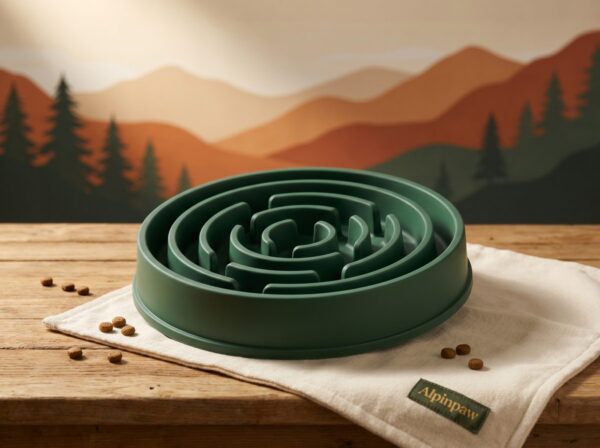 Gamelle Anti-Glouton Silicone XL — Évite la Torsion d'Estomac