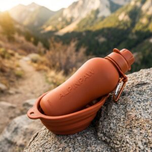 Gourde Nomade + Bol Intégré 500ml — Silicone