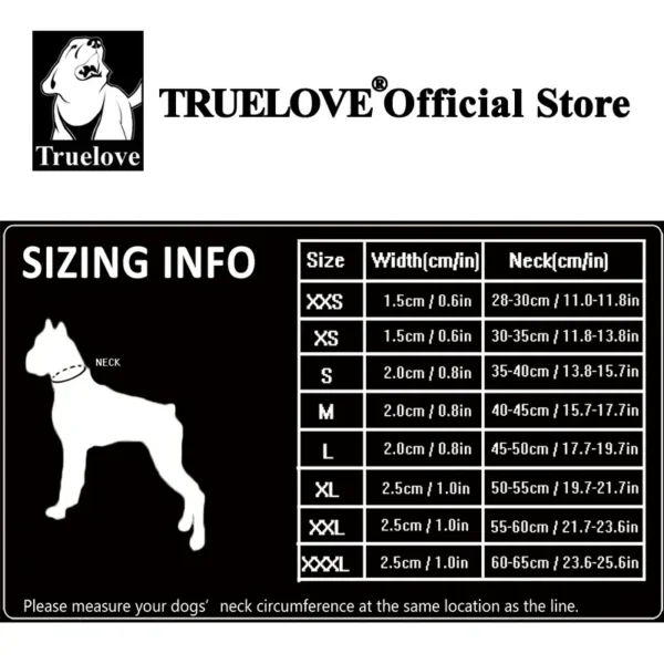 S07989b7332f24853920b24ff1c9ca2ffS.webp Collier Truelove rembourré réfléchissant 3M pour chien
